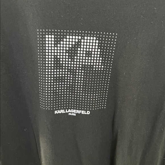 Karl Lagerfeld Black Tee with Graphic Print - Picture 3 of 4